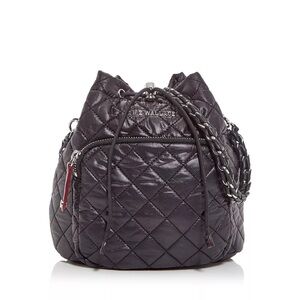 MZ Wallace Crosby Black Bucket Bag